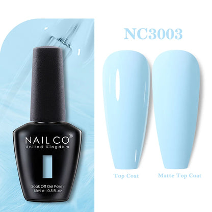 NAILCO 131Colors Vernis Semi Permanent UV Varnish Gel Nail Polish Nails Art Gel Manicure TOP BASE Varnish Hybrid