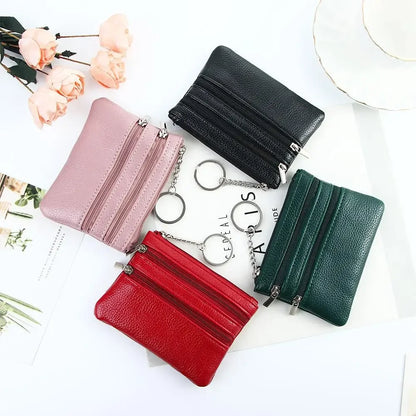 Fashion Leather Coin Purse Women Small Wallet Change Purses Mini Zipper Money Bags Children's Pocket Wallets Key Holder