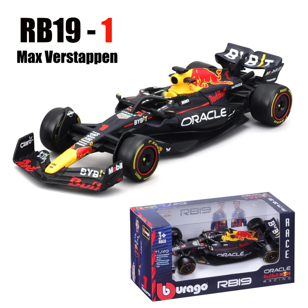 Bburago 1:43 2024 RB20 SF24 W14 W13 SF23 MCL60 RB19 RB18 W12 F1 Racing Formula Car Static Simulation Diecast Alloy Model Car