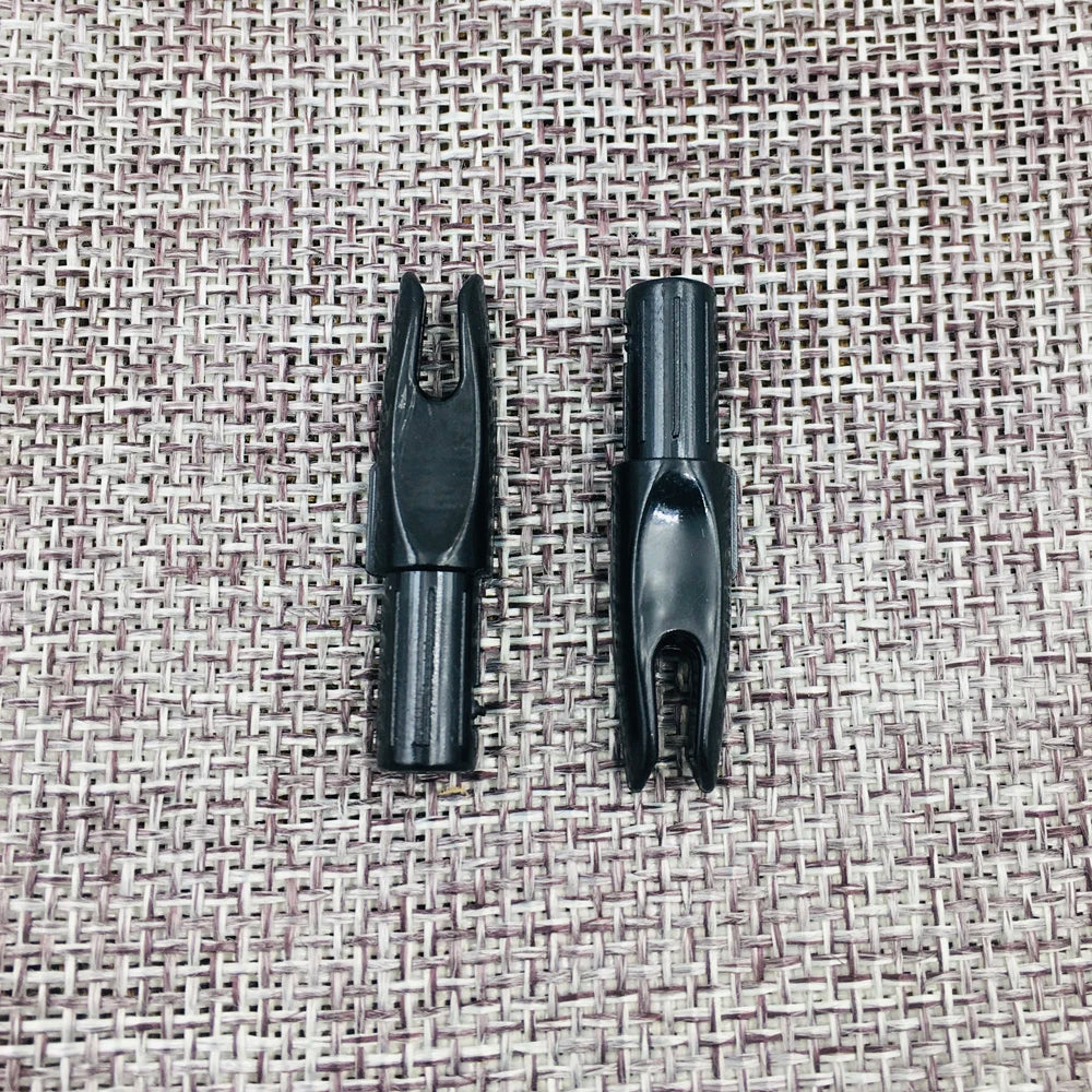50pcs Arrow Nocks For Carbon Arrow Shaft I.D 6.2mm Plastic Arrow Tails DIY Arrow Knocks Replacement Archery  Hunting shooting