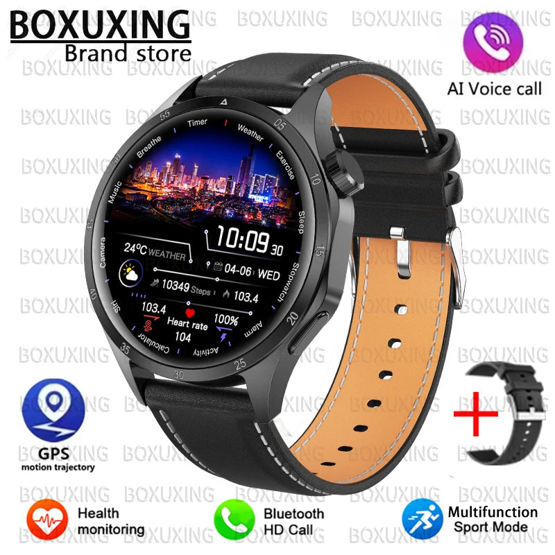 2025 New For Huawei GT5 Pro Smart Watch Men HD AMOLED Screen GPS Motion trajectory Heart Rate Bluetooth Call 1.52" SmartWatch