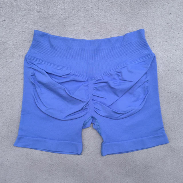 Shorts Women Seamless Yoga Shorts Scrunch Bum Gym Shorts Workout Low Waist Short Leggings Booty Stretch Running Shorts