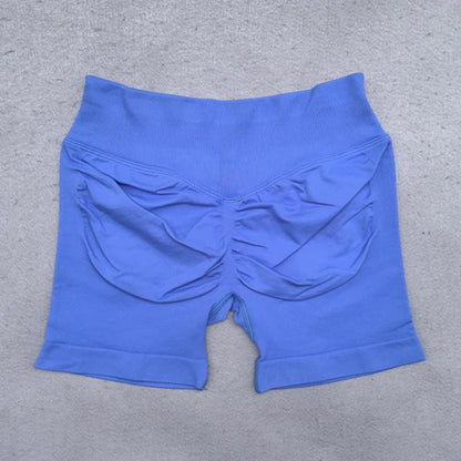 Shorts Women Seamless Yoga Shorts Scrunch Bum Gym Shorts Workout Low Waist Short Leggings Booty Stretch Running Shorts