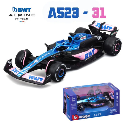 Bburago 1:43 2024 RB20 SF24 W14 W13 SF23 MCL60 RB19 RB18 W12 F1 Racing Formula Car Static Simulation Diecast Alloy Model Car