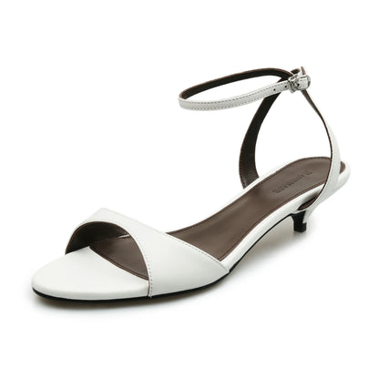 QUTAA 2025 Sexy Slingbacks Women High Heels Sandals Open Toe Pumps Shoes Party Genuine Leather Wedding Shoes Office Size 34-43