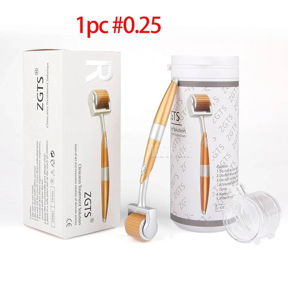 ZGTS192 Derma Roller 192pin Dermaroller Needles Beauty Microneedle for Face Body Beard Makeup Skin Care Tool