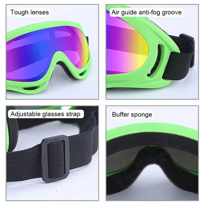 Skiing Goggles Cycling Motorcycle Windproof Goggles Anti-fog UV400 Snowboard Snow Goggles Winter Outdoor Sport Skiing Eyewear