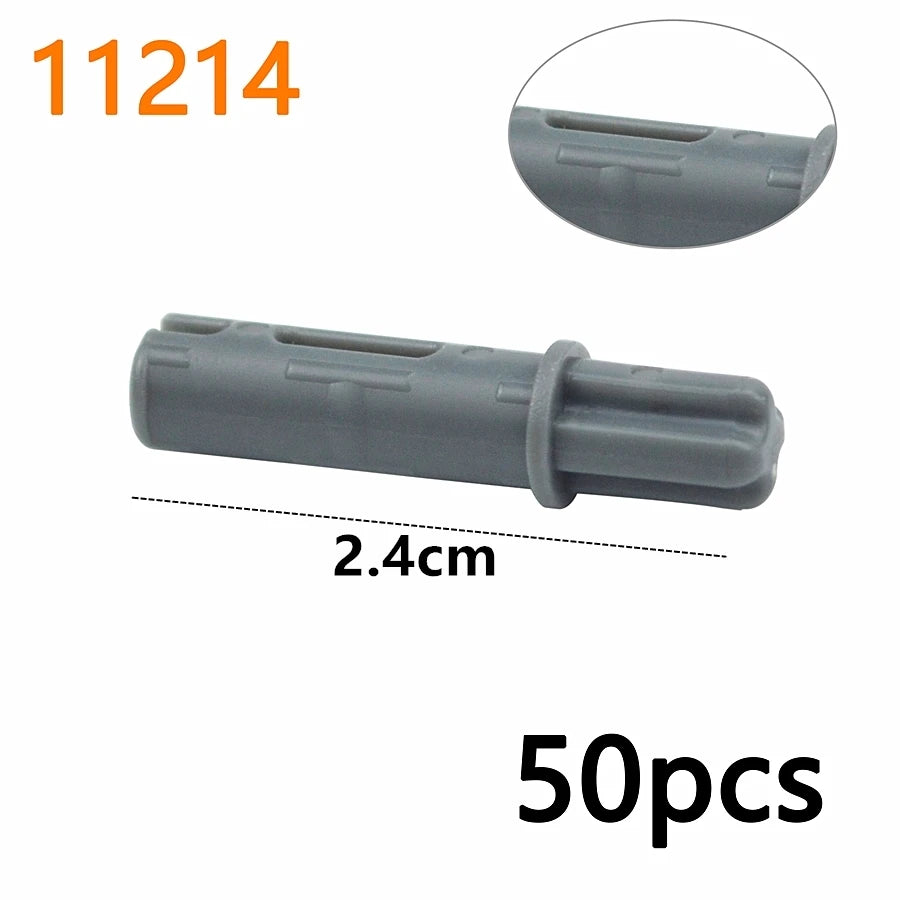 MOC Bolt Pin with Friction Peg Cross Axle Technical Building Blocks DIY Connector Bricks Compatible 2780 3673 77765 32556  32054