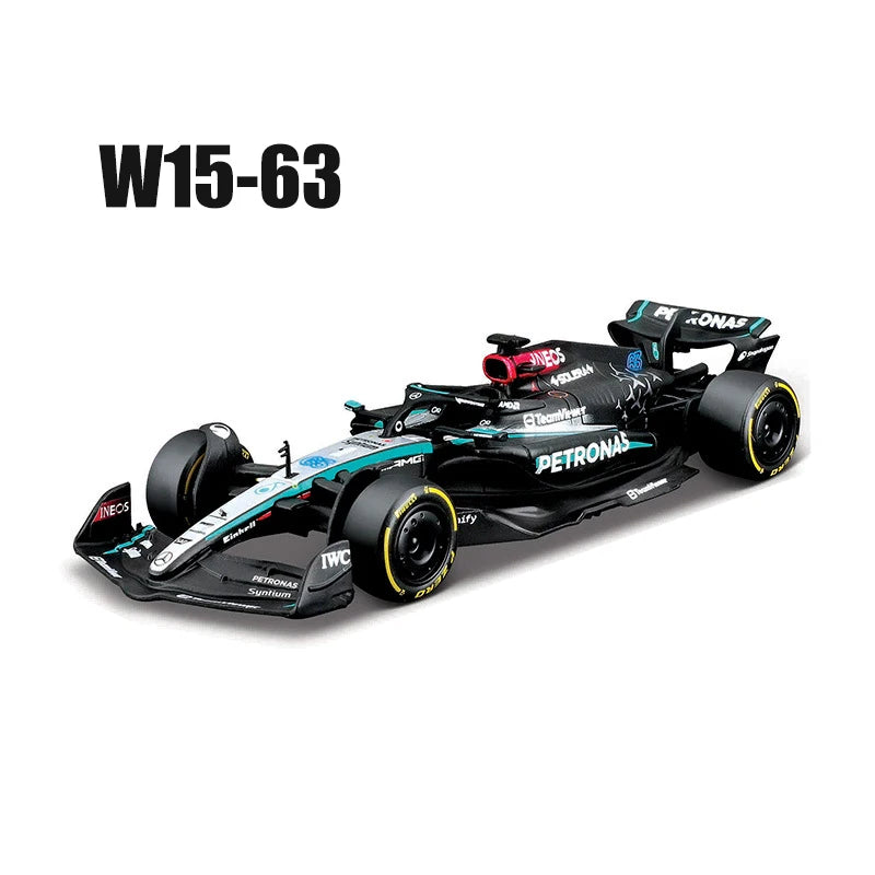 New 2024 F1 Bburago 1:43 Mclaren Mcl38 Miami Gp Monaco Gp Amg W15 F1 Alloy Miniature Diecast Model F1 Champion Mcl38 Toys Gift