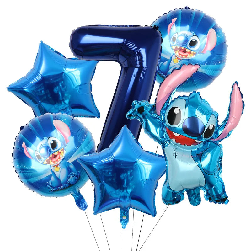 Disney Stitch Birthday Party Balloons Lilo & Stitch Balloon Sets Baby Shower for Kids Birthday Party Decorations Supplies Gifts