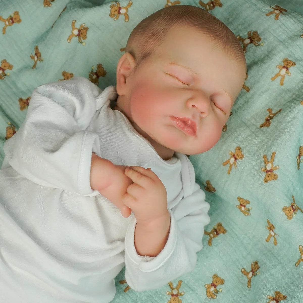 JOYORA Full Body Closed Eye Doll Newborn Baby Doll Lifelike Birthday Gift Children's Toy Christmas Gift Art Collection Doll