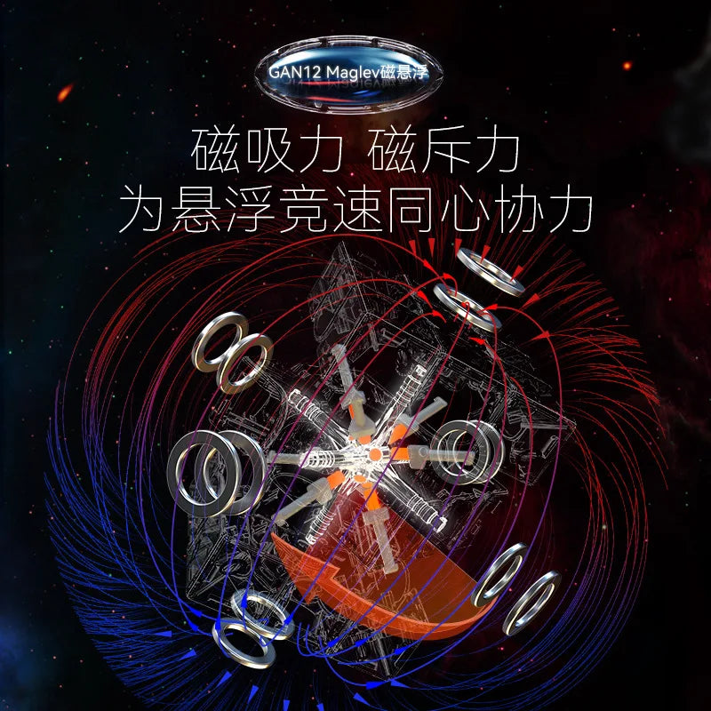 [Picube] GAN 12 Maglev UV Magnetic Magic Cube 3x3x3 Cubes Stickerless Gan12 Maglev Leap Magnets Puzzle Speed Cubes GAN12Maglev