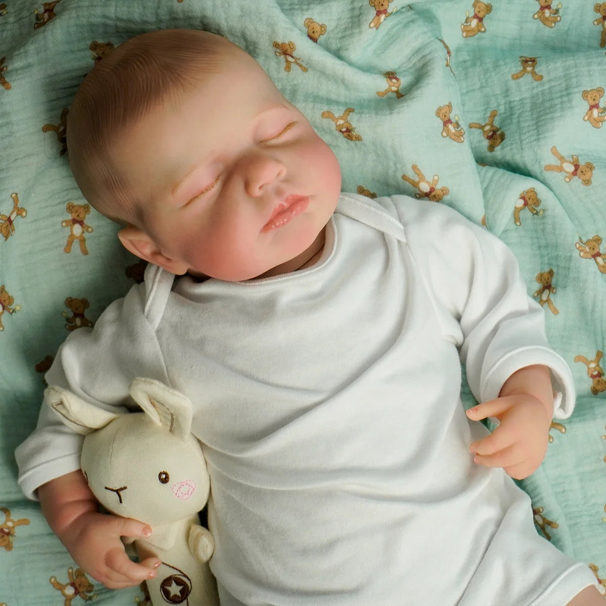 JOYORA Full Body Closed Eye Doll Newborn Baby Doll Lifelike Birthday Gift Children's Toy Christmas Gift Art Collection Doll