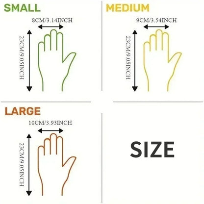 100PCS/BOX Latex Free Gloves TPE Disposable Gloves Transparent Non-Slip Acid Work Safety Food Grade Household Cleaning Gloves