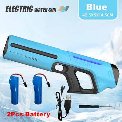 Electric Water Guns For Adults Kids Powerful Squirt Automatic Water Suction Water Blasters Summer Outdoor Beach Toy Kids Gift