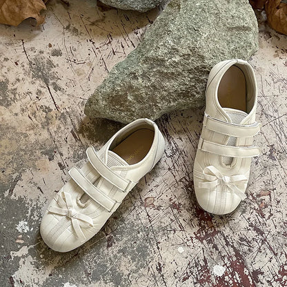 2025 New Spring Mary Jane Cross Strap Flats Shoes Women Fashion Elegant Round Toe Ladies Comfort Soft Sole Ballerinas Shoes