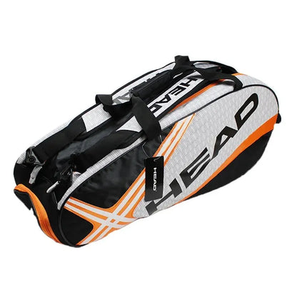 HEAD Tennis Rackets Bag Large Capacity 3-6 Pieces Tennis Backpack Badminton Gymbag Squash Racquet Bag With Separated Shoes Bag
