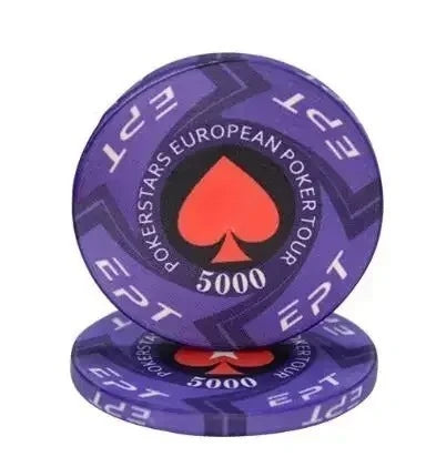 10 Pcs Portable Convenient Professional Sports Ceramic Chips Chess Poker Match Club Special Entertainment Equipment