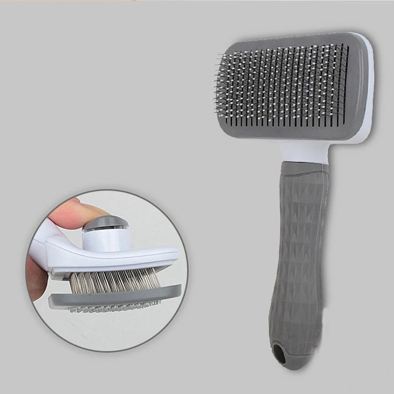 New pet Brush Cat Comb Self Cleaning Pet Hair Remover Brush For Dogs Cats Grooming Tools Pets Dematting Comb Dogs Accessories