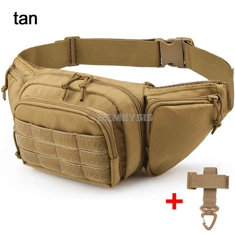 Tactical Gun Waist Bag Holster Chest Training Hiking Shooting Hunting Pistol Holster Bag Cs Airsoft Paintball Combat Bags
