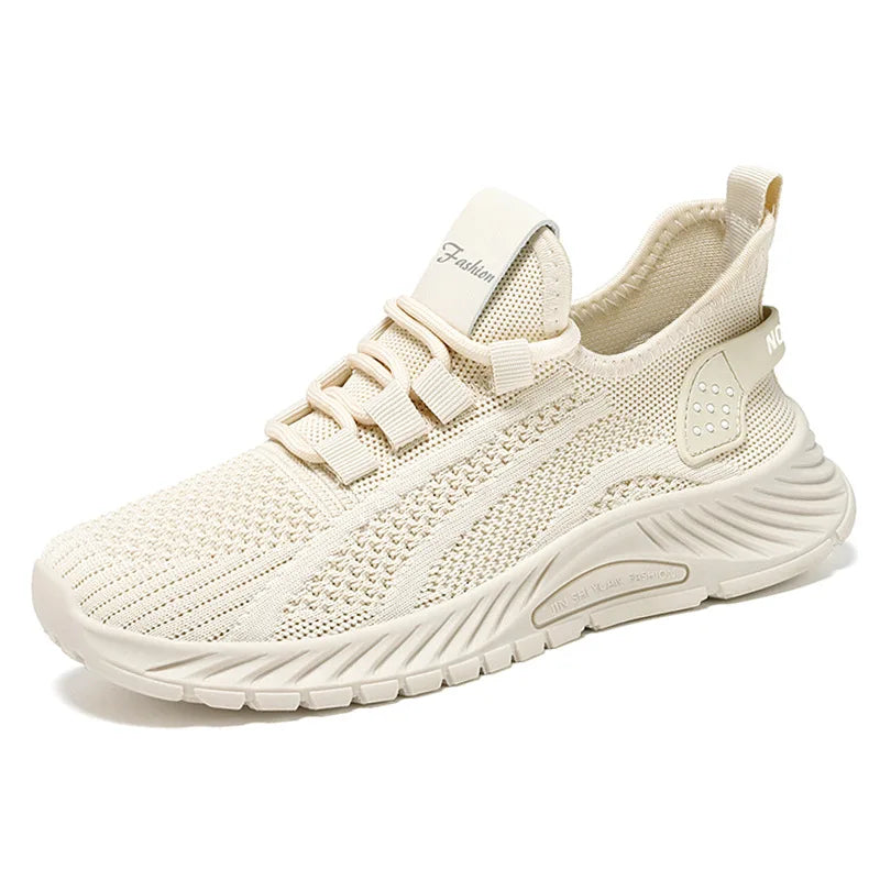 Women Casual Shoes 2025 Hot Sale Breathable Air Mesh Slip-on Female Sock Footwear Outdoor Women Sneakers Thick Bottom Platforms