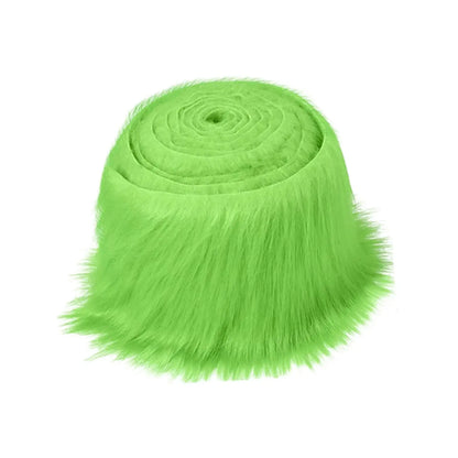 Faux Fur Fabric Costume Soft Artificial Fabric for Dwarf Decoration Clothing Gnomes Beard Hair Cosplay Costume Christmas Tree