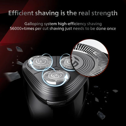 PHILIPS S1113 Electric Shaver USB Charge Stainless Steel PowerCut Blade Razor Triple Floating Head Men Fast Shave Beard Trimmer