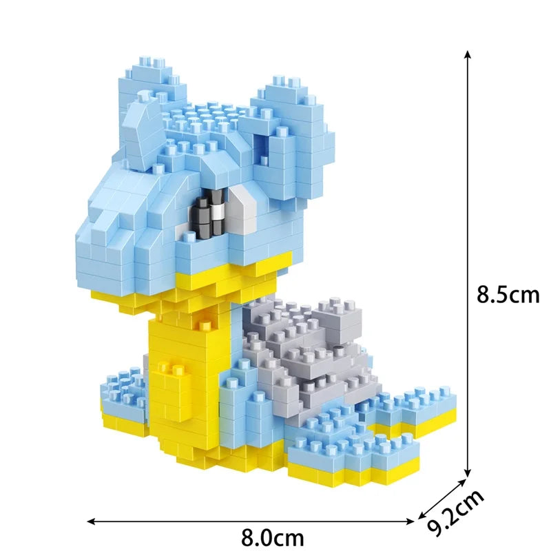 Building Blocks Assembly Anime Picachu Charizard Doll Blastoise Bulbasaur Gengar Bricks Figures Toy for Kid Gift hot