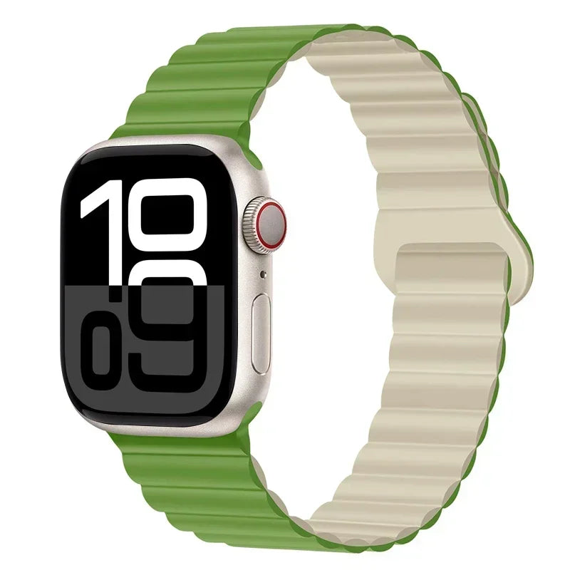 Magnetic Strap For Apple Watch Bands 46mm 42mm 49mm 45mm 44mm 41mm Silicone Sport Bracelet iWatch Series ultra 10 9 8 7 6 5 SE