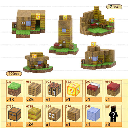 Magnetische Bausteine ​​Mine World Magnetwürfel-Set für Jungen und Mädchen, Kinder ab 3 Jahren, DIY-Modell, Kinder, STEM, sensorisches Spielzeug, Geschenk 