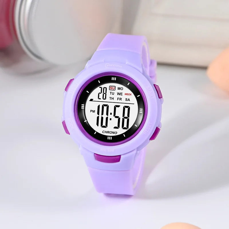 UTHAI CE49 Kids Watches Fashion Luminous Waterproof Alarm Clock Smart Watches Boys and Girls Student Electronic Watch Gift