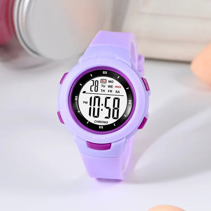 UTHAI CE49 Kids Watches Fashion Luminous Waterproof Alarm Clock Smart Watches Boys and Girls Student Electronic Watch Gift