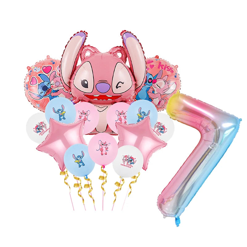 Disney Stitch Birthday Party Balloons Lilo & Stitch Balloon Sets Baby Shower for Kids Birthday Party Decorations Supplies Gifts