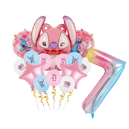 Disney Stitch Birthday Party Balloons Lilo & Stitch Balloon Sets Baby Shower for Kids Birthday Party Decorations Supplies Gifts