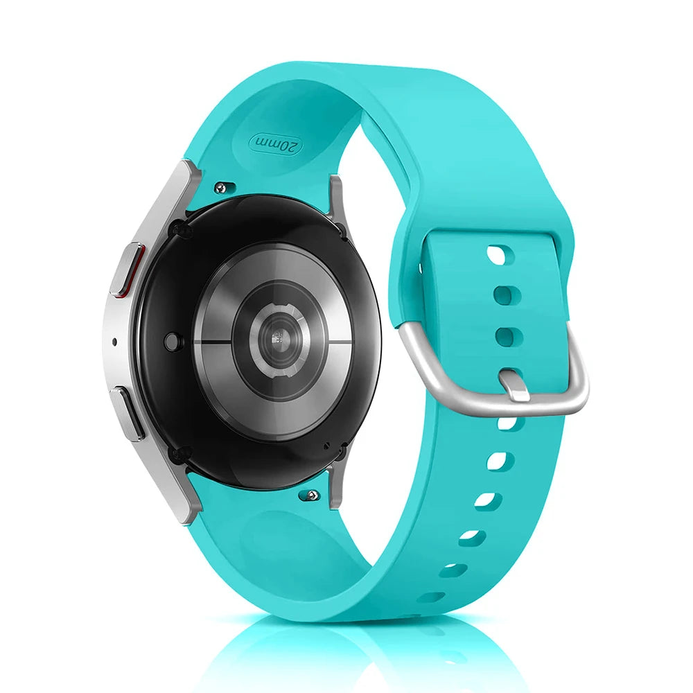 Silicone Strap For Samsung Galaxy Watch 7 6 5 4 44mm 40mm pro 45mm Sport 20mm Watchband Bracelet Galaxy Watch6 Classic 43mm 47mm