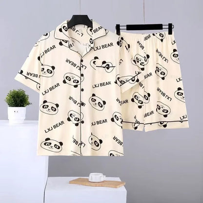 Men's Summer Spwear Set Thin ort Sve ort Pants Oversize Cardigan Home Clothes Lightweight Breathable Comfortable Co...