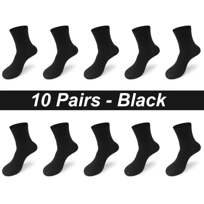 5/10 Pairs Men Socks Bamboo Fiber Short Ankle Socks Spring Summer Autumn Winter Business Breathable Male Long Sock Meias Man Sox