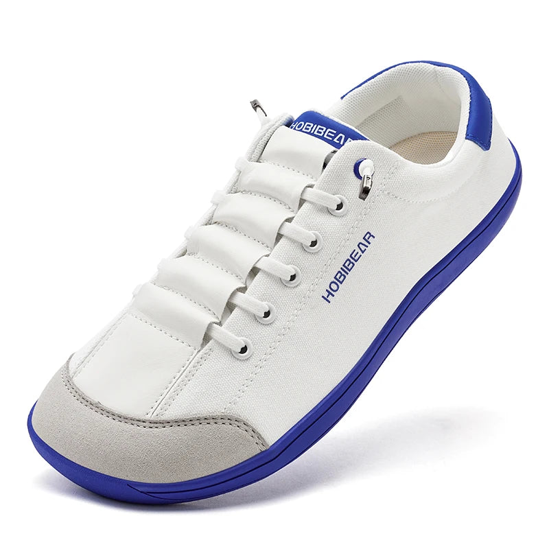 HOBIBEAR Womens Mens Barefoot Shoes | Zero Drop | Wide Toe Casual Canvas Sneakers Minimalist Walking Shoes
