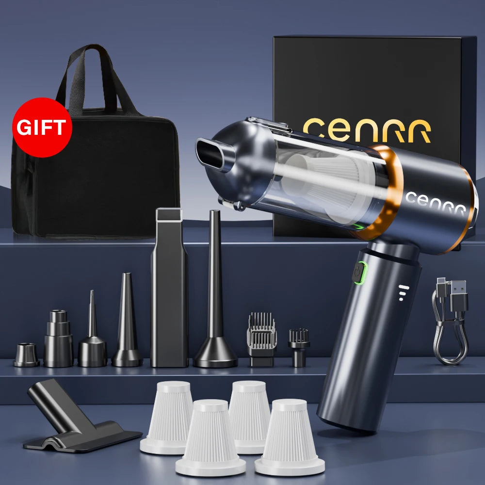 CENRR NEW Car Vacuum Cleaner Mini Powerful 998000PA Portable Vacuum Cleaner for Handheld Blower Car Cleaner Home Appliance