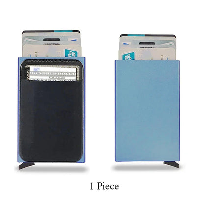 ID Bank Credit Card Holder Men's Wallet Anti Rfid Blocking Protected Magic Business Anti-theft Slim Thin Men Money CardHolder