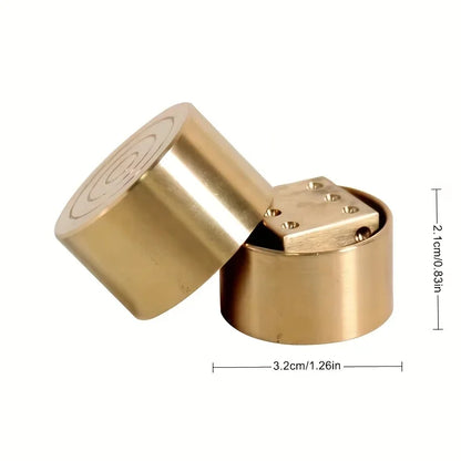 Super Mental Die (Brass) Magic Tricks Magician Close Up IllusionsGimmick Prop Metalism Classic Toys Dice Number Prediction Magia