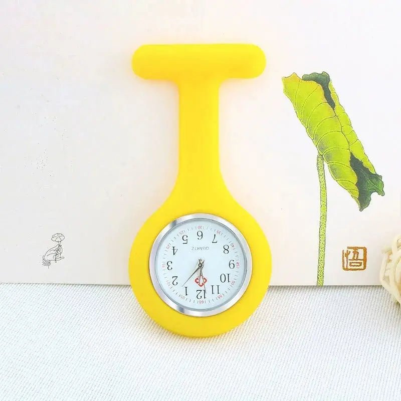 1PC Silicone Nurse Watch Simple, Fashionable, Cute Wall Watch Nurse Pocket Watch Jelly Watch