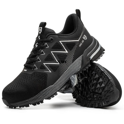 Fashion Safety Shoes Men Steel Toe Sneakers Puncture Proof Breathable Work Safety Boots Man Comfy Work Shoes Male Security Boots