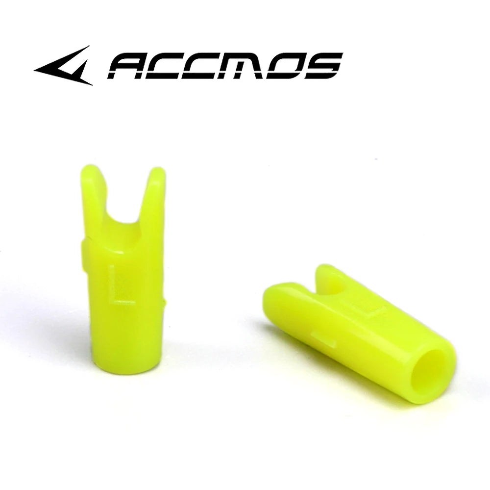 50pcs Archery ID3.2/4.2/6.2/5.2/8mm Arrow Aluminum Pin or Plastic L Nock Carbon Arrow Shaft Compound Bow Fiber Hunting Shooting