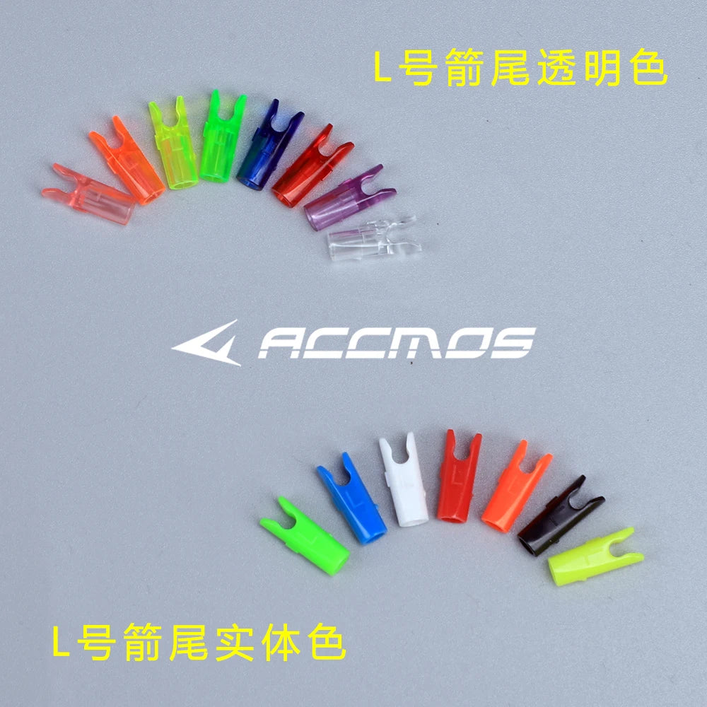 50pcs Archery ID3.2/4.2/6.2/5.2/8mm Arrow Aluminum Pin or Plastic L Nock Carbon Arrow Shaft Compound Bow Fiber Hunting Shooting