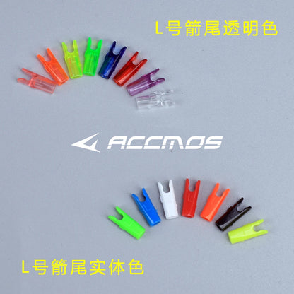 50pcs Archery ID3.2/4.2/6.2/5.2/8mm Arrow Aluminum Pin or Plastic L Nock Carbon Arrow Shaft Compound Bow Fiber Hunting Shooting
