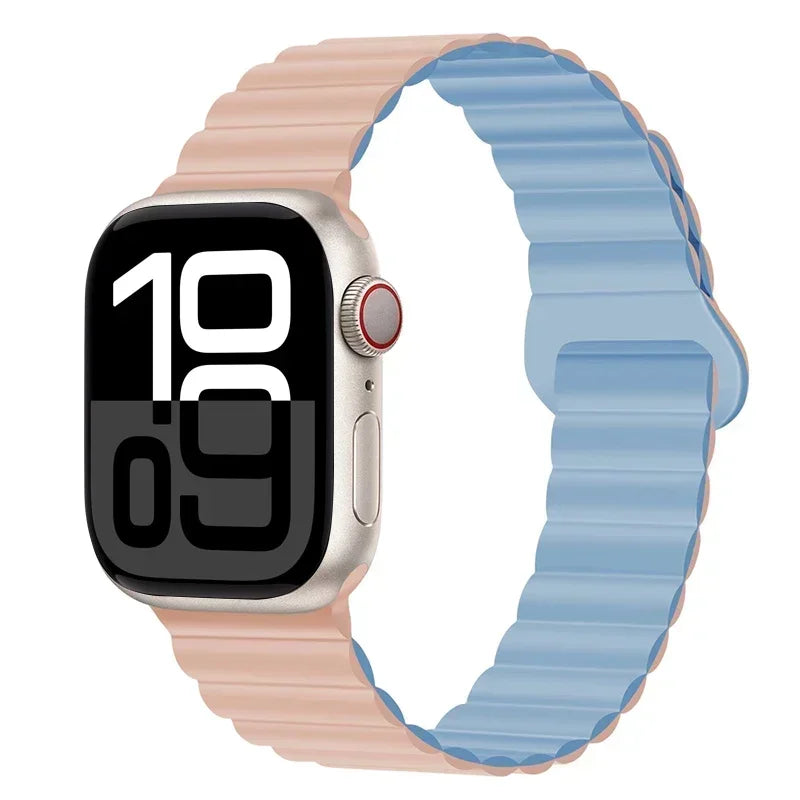 Magnetic Strap For Apple Watch Bands 46mm 42mm 49mm 45mm 44mm 41mm Silicone Sport Bracelet iWatch Series ultra 10 9 8 7 6 5 SE