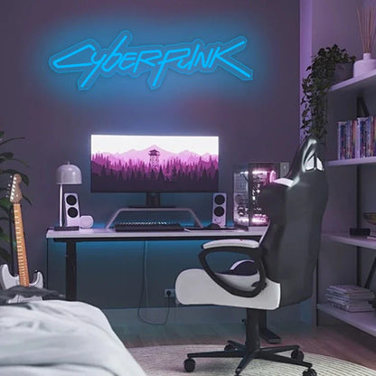 Game Cyberpunk Edge Runner Neon Sign for Game Zone Decor,Led Lights for Man Cave Gaming Room Internet Bar or Bedroom Decor