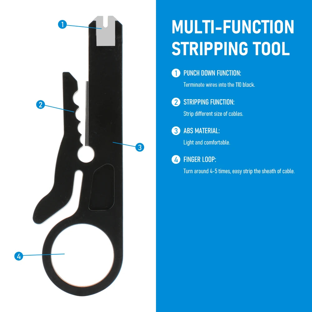 Cable Stripping Wire Cutter Crimping Tool Multi Stripper Knife Crimper Pliers Mini Portable Decrustation Electrical Straight