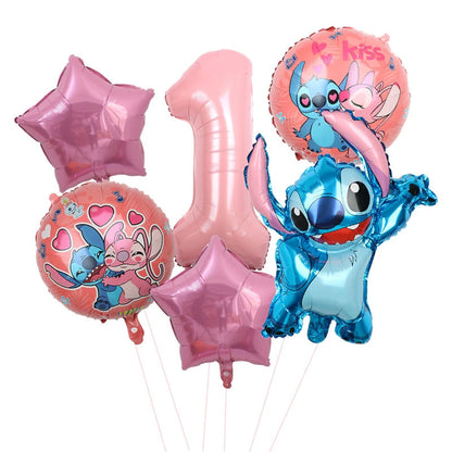 Disney Stitch Birthday Party Balloons Lilo & Stitch Balloon Sets Baby Shower for Kids Birthday Party Decorations Supplies Gifts